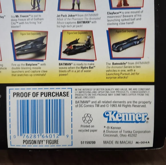 1993 Batman The Animated Series Poison Ivy Action Figure  Kenner - Picture 2 of 9